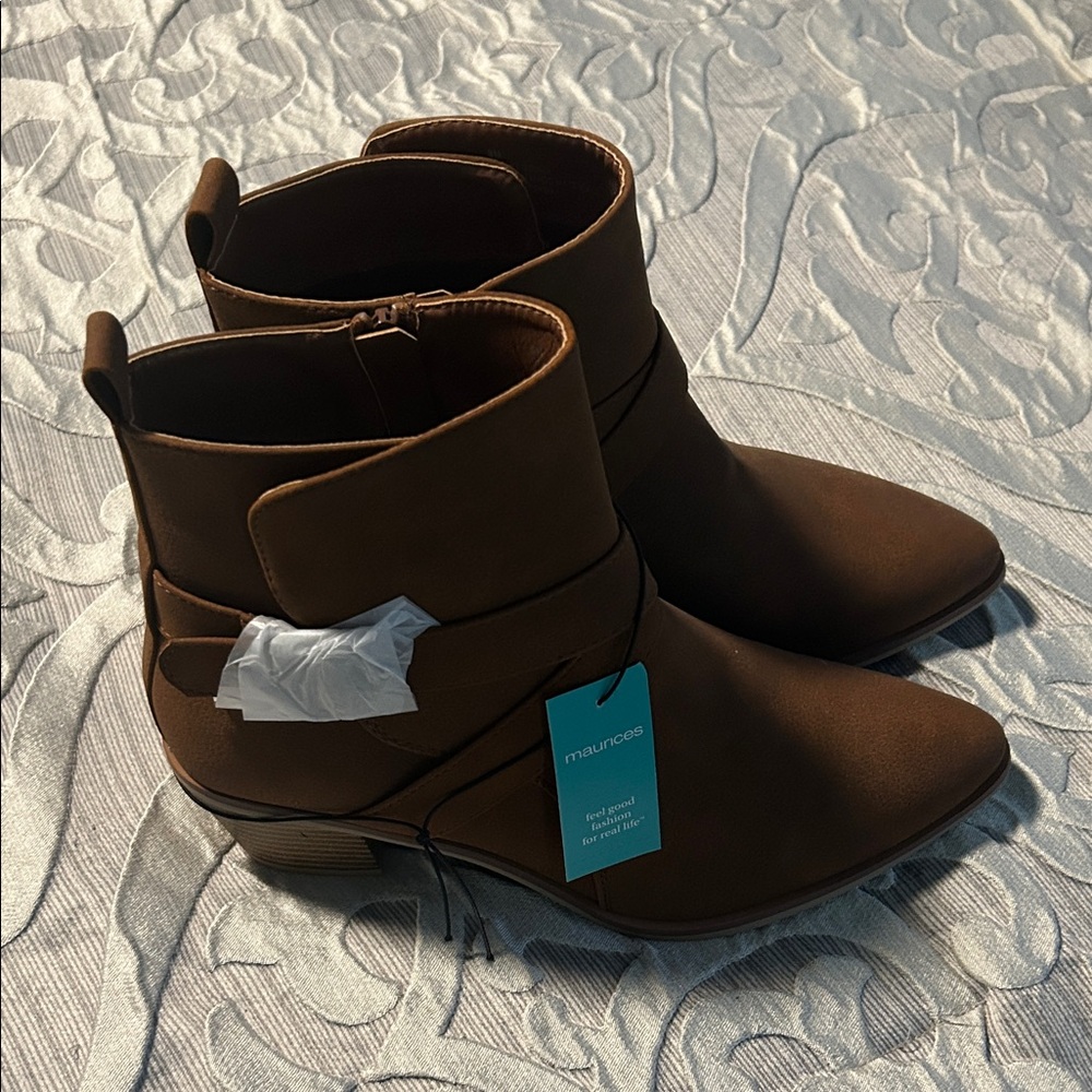 Maurices Brown Ankle Booties